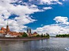 Řeka Odra protékající Wroclawí